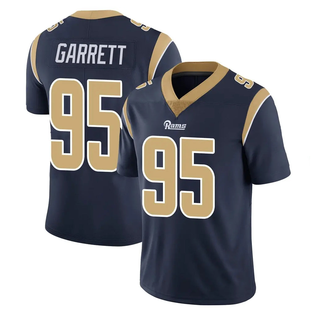 LA.Rams #95 Myles Garrett Player Navy Limited Vapor Untouchable Home Game Ndoa Stitched Jerseys
