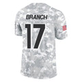 A.Falcons #17 Zachariah Branch Player Arctic Camo Salute to Service Limited Ndoa Stitched Jerseys