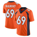 D.Broncos #69 Mike McGlinchey Player Orange Color Vapor Untouchable Limited Game Ndoa Stitched Jerseys