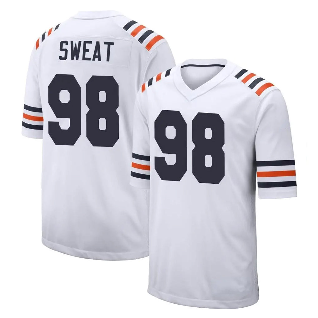 C.Bears #98 Montez Sweat Player White Classic Home Game Ndoa Stitched Jerseys