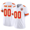 Custom KC.Chiefs White Limited Vapor F.U.S.E. Home Game Any Name & Numbers Ndoa Stitched Jerseys