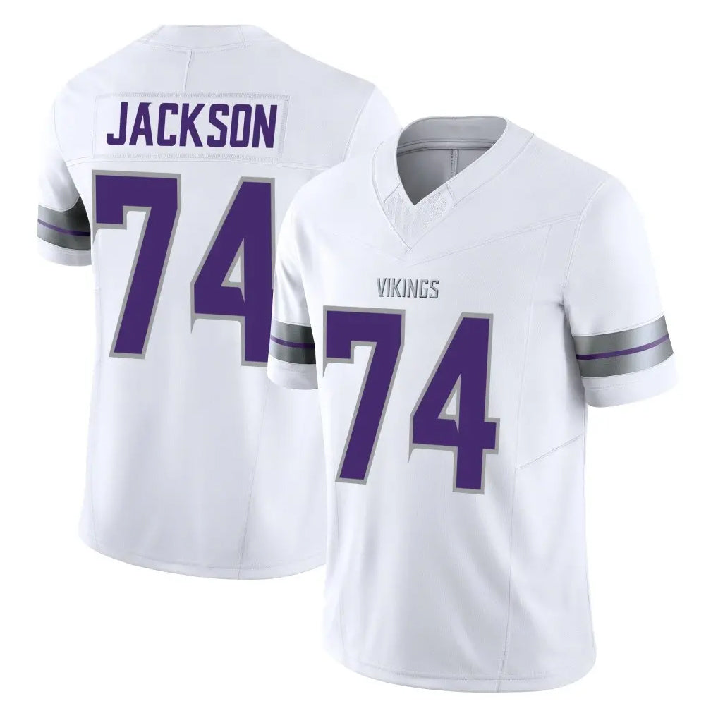 MN.Vikings #74 Donovan Jackson Player White Limited Alternate Vapor F.U.S.E. Home Game Ndoa Stitched Jerseys