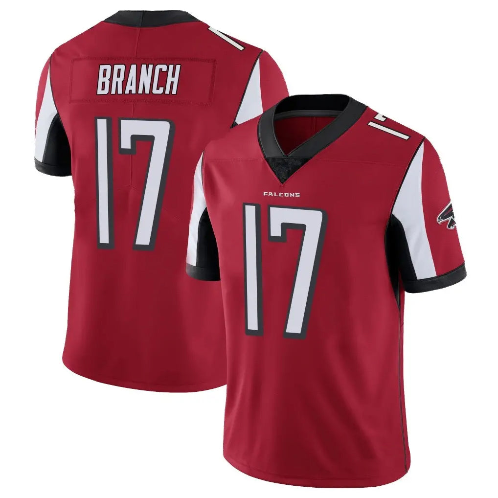 A.Falcons #17 Zachariah Branch Player Red Color Vapor Untouchable Limited Home Game Ndoa Stitched Jerseys