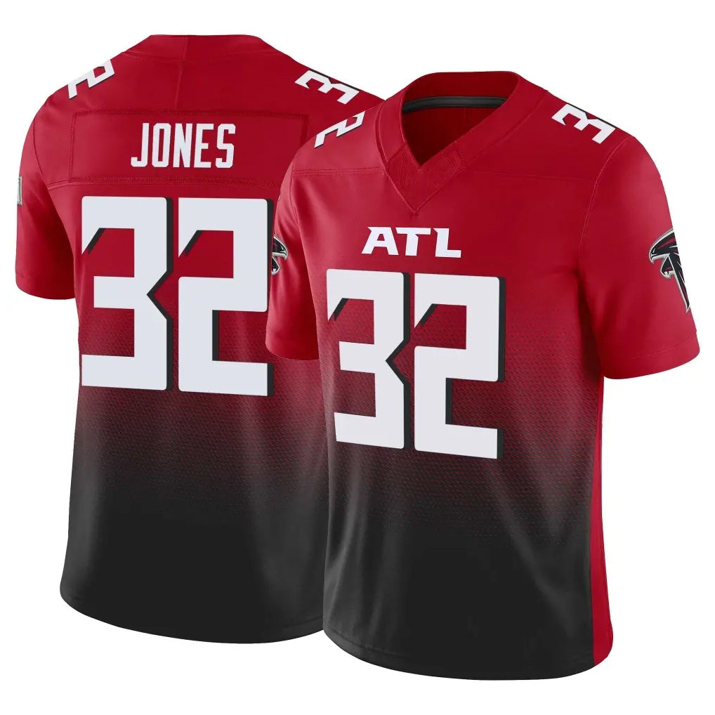 A.Falcons #32 Cash Jones Player Red Vapor F.U.S.E. Limited Home Game Ndoa Stitched Jerseys