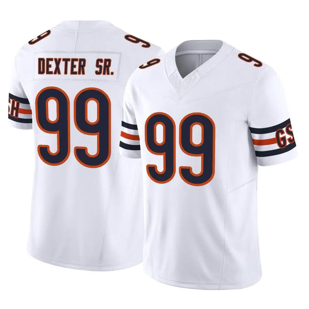 C.Bears #99 Gervon Dexter Sr. Player White Vapor F.U.S.E. Limited Home Game Ndoa Stitched Jerseys