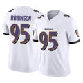 B.Ravens #95 Tavius Robinson Player White Vapor F.U.S.E. Limited Home Game Ndoa Stitched Jerseys