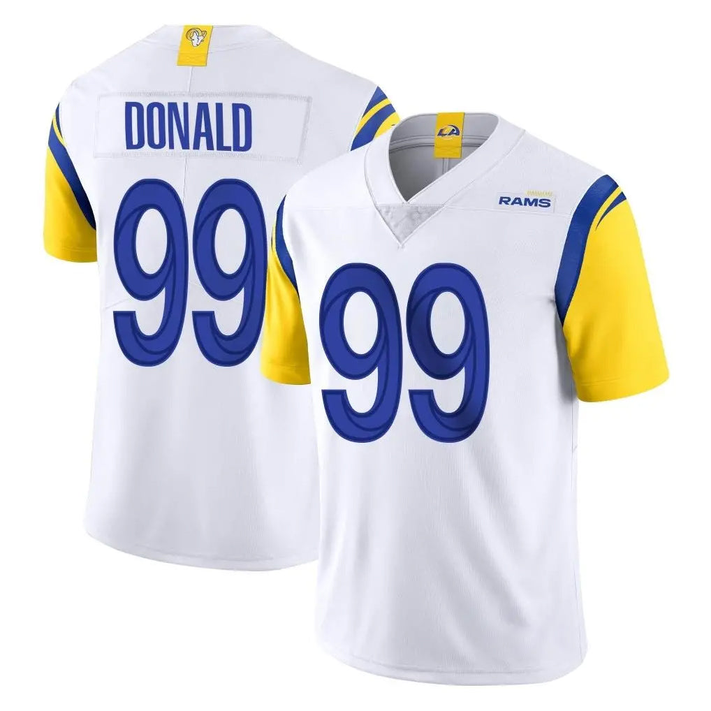 LA.Rams #99 Aaron Donald Player White Limited Vapor Untouchable Home Game Ndoa Stitched Jerseys