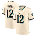 J.Jaguars #12 Travis Hunter Player Natural 2026 Rivalries Collection Game Ndoa Stitched Jerseys