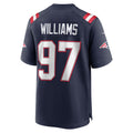 Ndoa NE.Patriots #97 Milton Williams Navy Game Player Jersey
