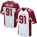 A.Cardinals #91 L.J. Collier Player White Game Ndoa Stitched Jerseys