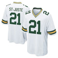 GB.Packers #21 Benjamin St-Juste Player White Home Game Ndoa Stitched Jerseys