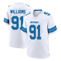 D.Lions #91 Tyleik Williams Player White Alternate Home Game Ndoa Stitched Jerseys