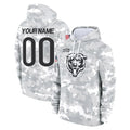 Custom C.Bears Arctic Camo Salute to Service Pullover Hoodies Limited Any Name & Numbers Ndoa Stitched Jerseys
