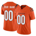 Custom C.Bengals Orange Vapor F.U.S.E. Limited Home Game Any Name & Numbers Ndoa Stitched Jerseys