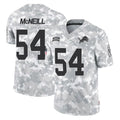 D.Lions #54 Alim McNeill Player Arctic Camo Salute To Service Limited Ndoa Stitched Jerseys