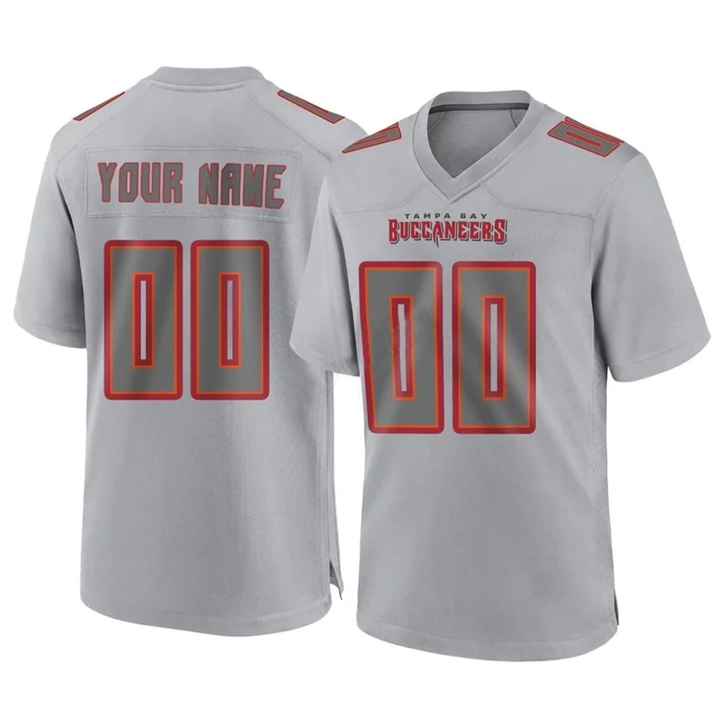 Custom TB.Buccaneers Gray Atmosphere Fashion Home Game Any Name & Numbers Ndoa Stitched Jerseys