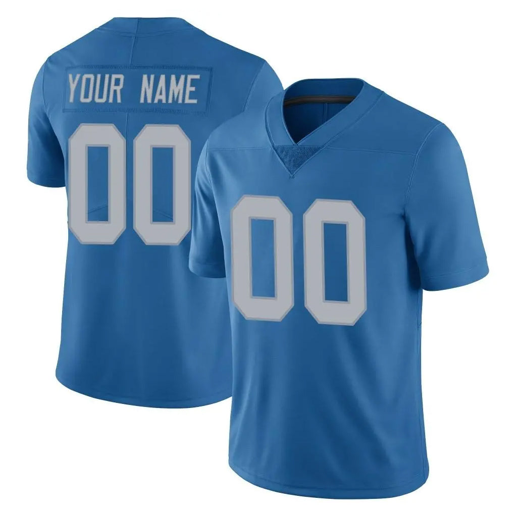 Custom D.Lions Blue Limited Throwback Vapor Untouchable Any Name & Numbers Ndoa Stitched Jerseys