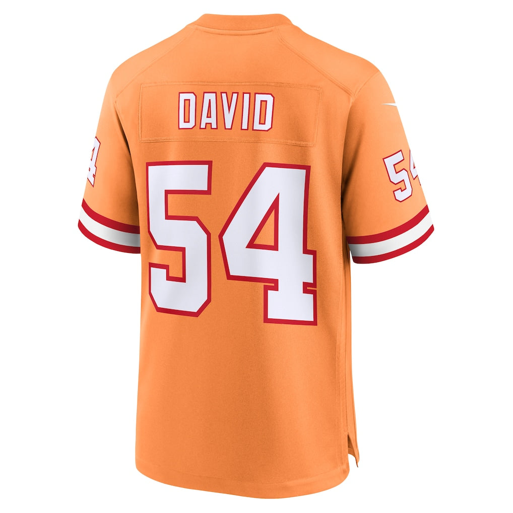Ndoa TB.Buccaneers #54 Lavonte David Orange Throwback Game Jersey