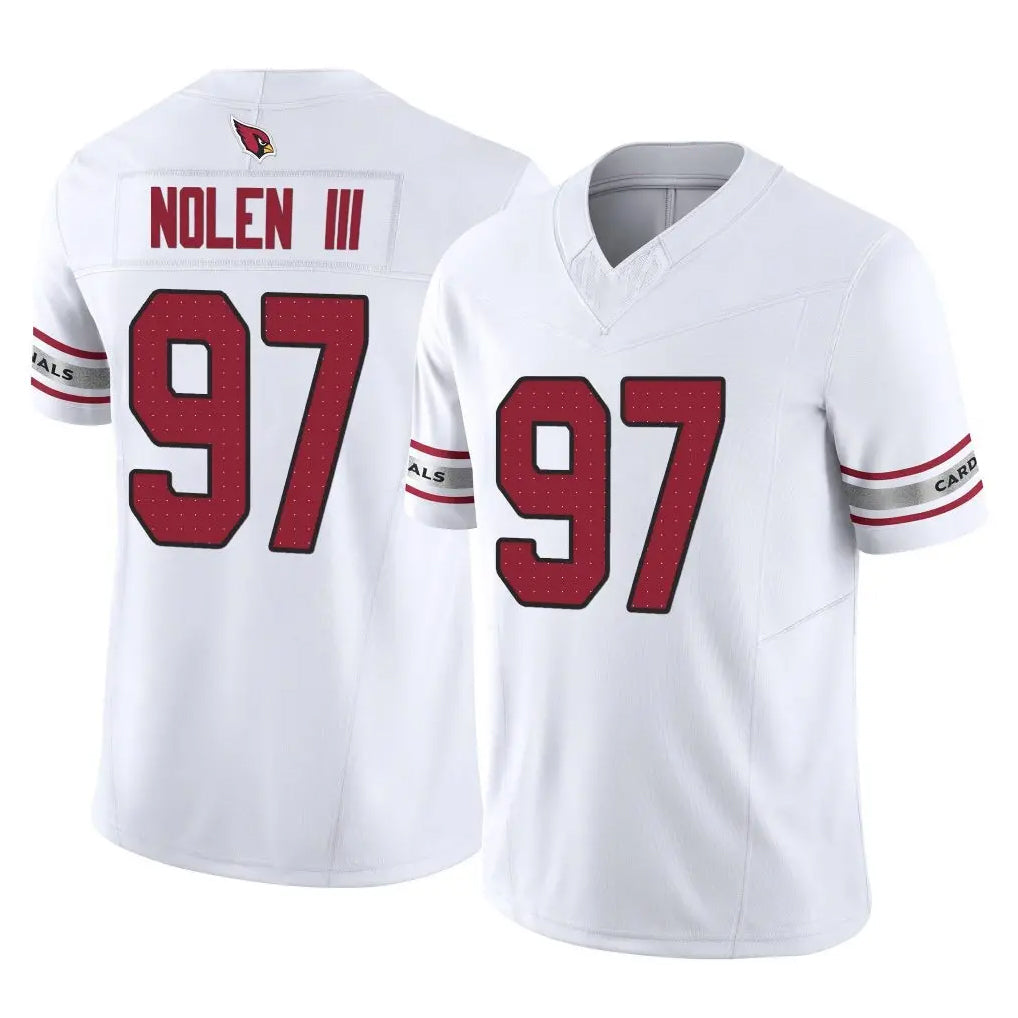 A.Cardinals #97 Walter Nolen III Player White Vapor F.U.S.E. Limited Home Game Ndoa Stitched Jerseys