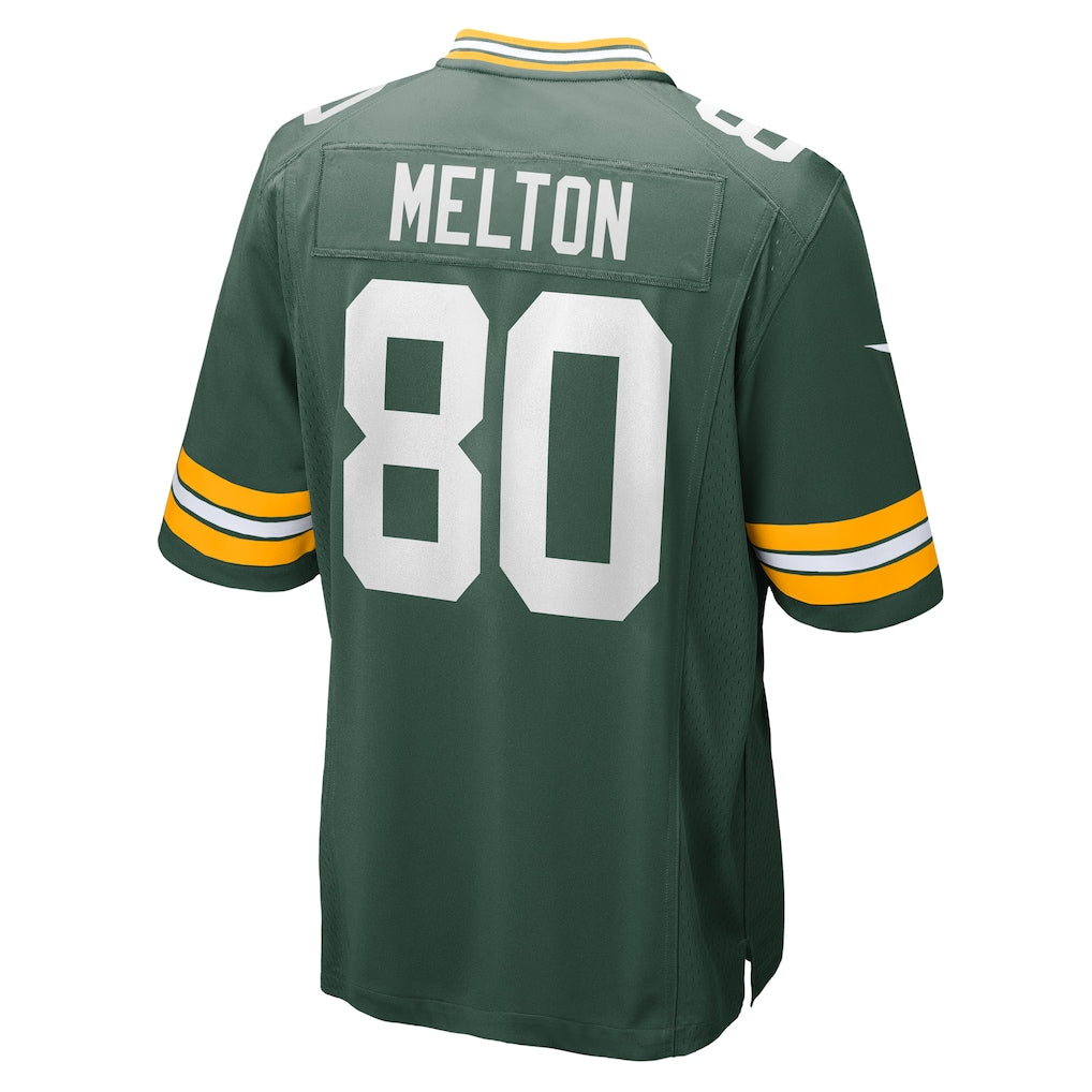 Ndoa GB.Packers #80 Bo Melton Green Home Game Player Jersey