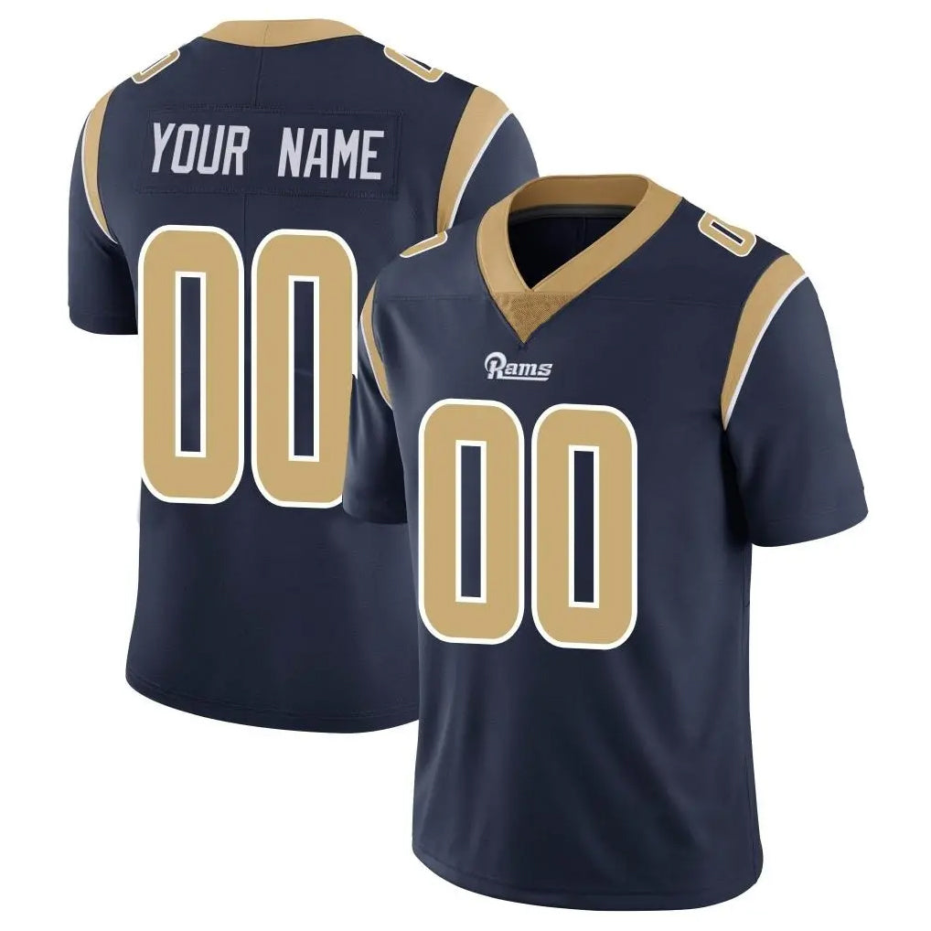 Custom LA.Rams Navy Limited Vapor Untouchable Home Game Any Name & Numbers Ndoa Stitched Jerseys