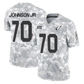 A.Cardinals #70 Paris Johnson Jr. Player Arctic Camo Limited Salute To Service Home Game Ndoa Stitched Jerseys