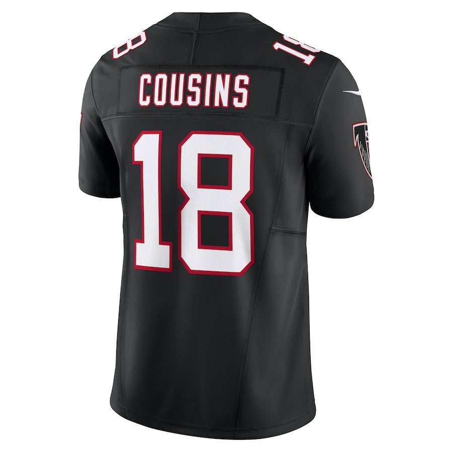 A.Falcons #18 Kirk Cousins Player Black Vapor F.U.S.E. Limited Home Game Ndoa Stitched Jerseys