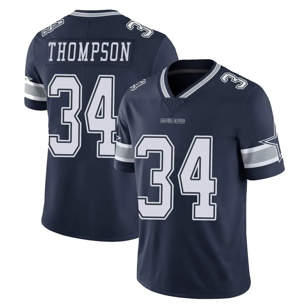 D.Cowboys #34 Jalen Thompson Player Navy Vapor Untouchable Limited Home Game Ndoa Stitched Jerseys