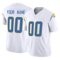 Custom LA.Chargers White Limited Vapor F.U.S.E. Home Game Any Name & Numbers Ndoa Stitched Jerseys
