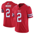 B.Bills #2 DJ Moore Player Red Vapor Untouchable Limited Ndoa Stitched Jerseys