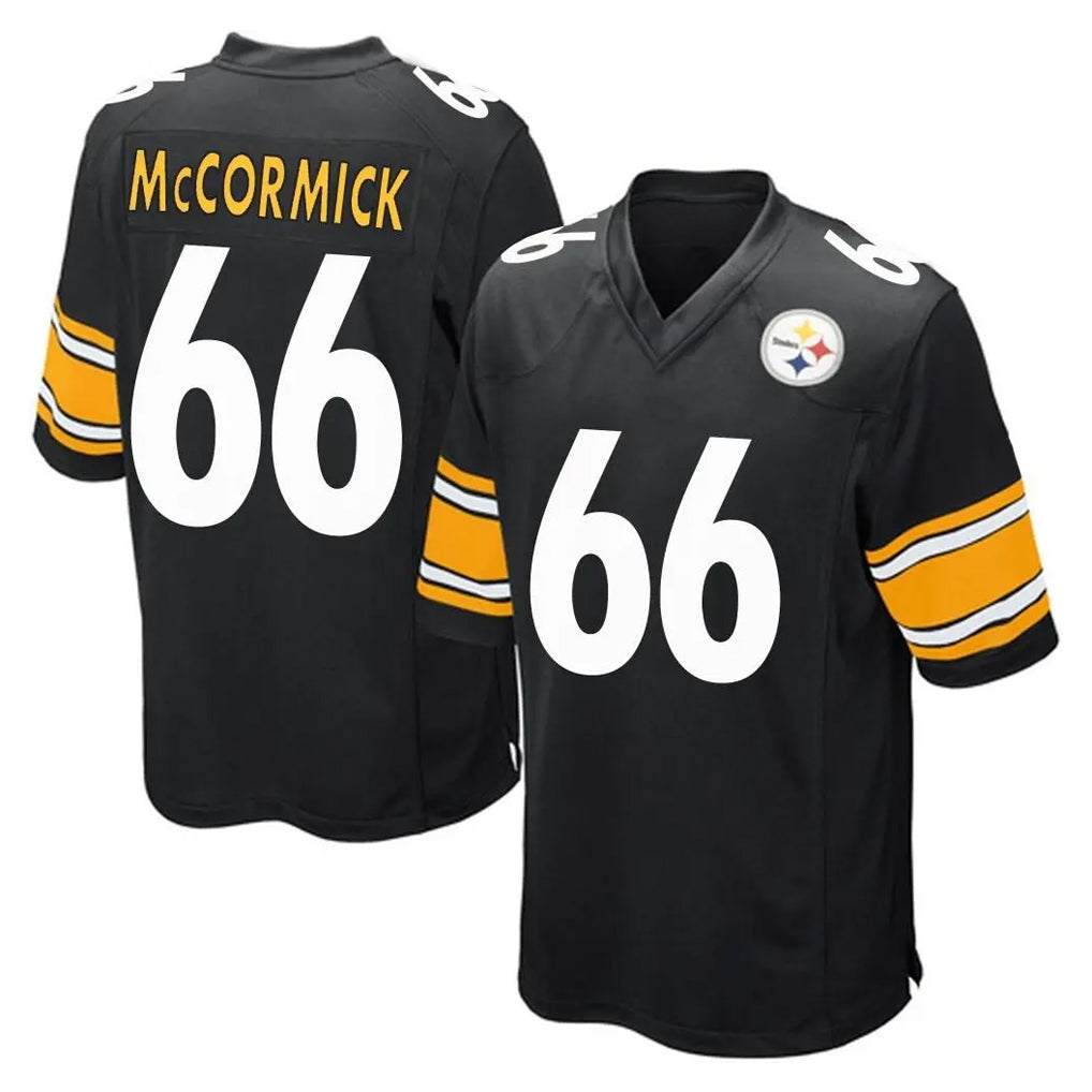 P.Steelers #66 Mason McCormick Player Black Black Home Game Ndoa Stitched Jerseys