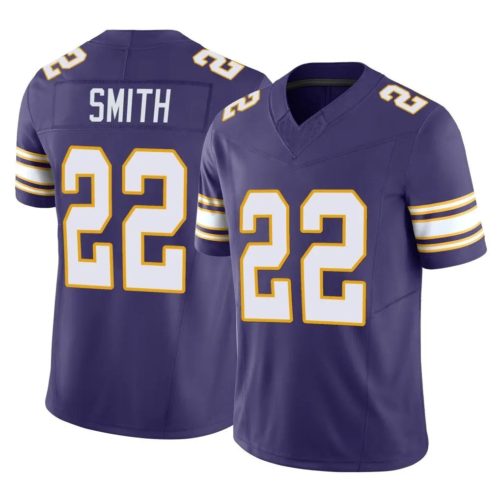 MN.Vikings #22 Harrison Smith Player Purple Limited Classic Vapor F.U.S.E. Home Game Ndoa Stitched Jerseys