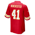 Ndoa KC.Chiefs #41 James Winchester Red Game Jersey