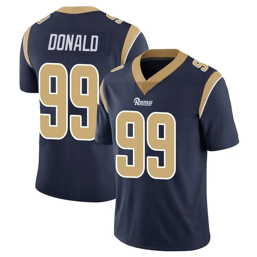 LA.Rams #99 Aaron Donald Player Navy Limited Vapor Untouchable Home Game Ndoa Stitched Jerseys