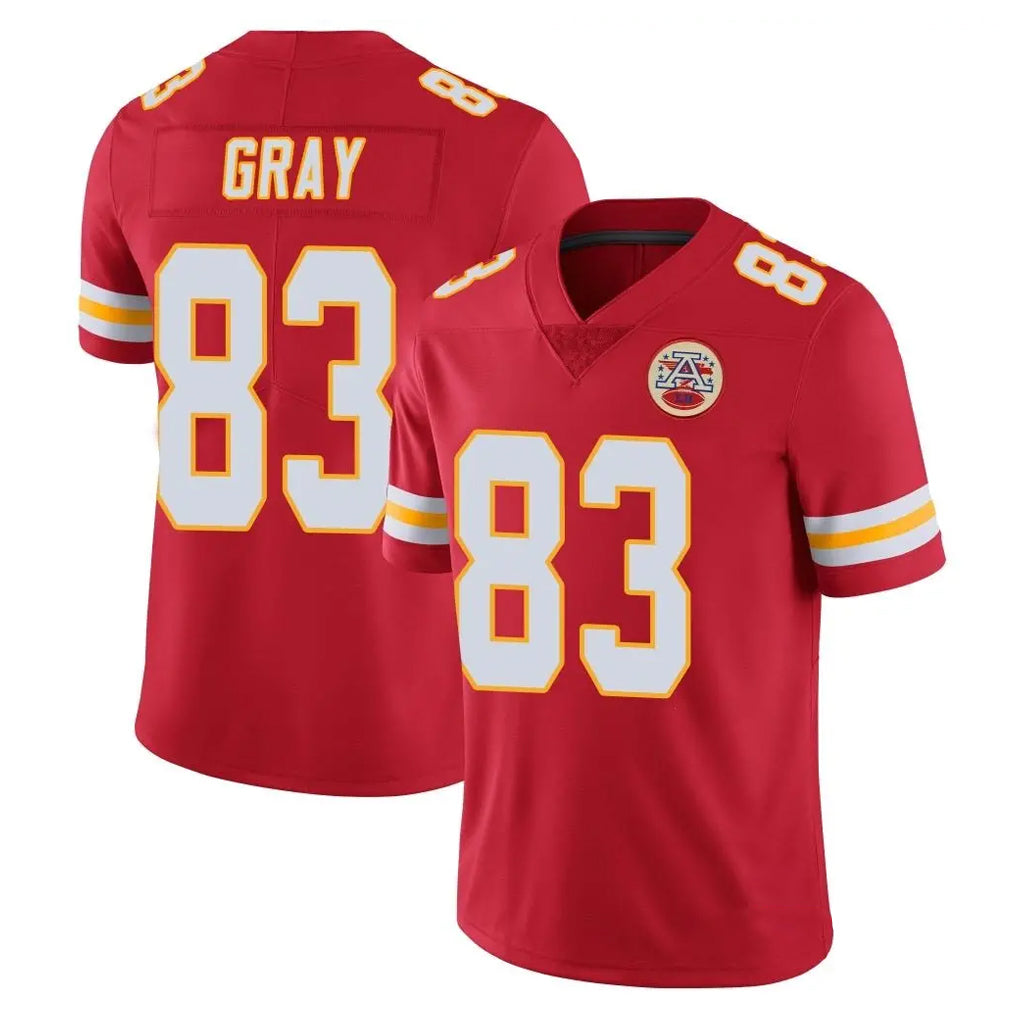 KC.Chiefs #83 Noah Gray Player Red Limited Vapor Untouchable Home Game Stitched Jerseys