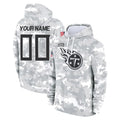Custom T.Titans Camo Arctic Salute to Service Pullover Hoodies Home Game Any Name & Numbers Ndoa Stitched Jerseys