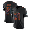 D.Broncos #21 Riley Moss Player Black Impact Limited Game Ndoa Stitched Jerseys