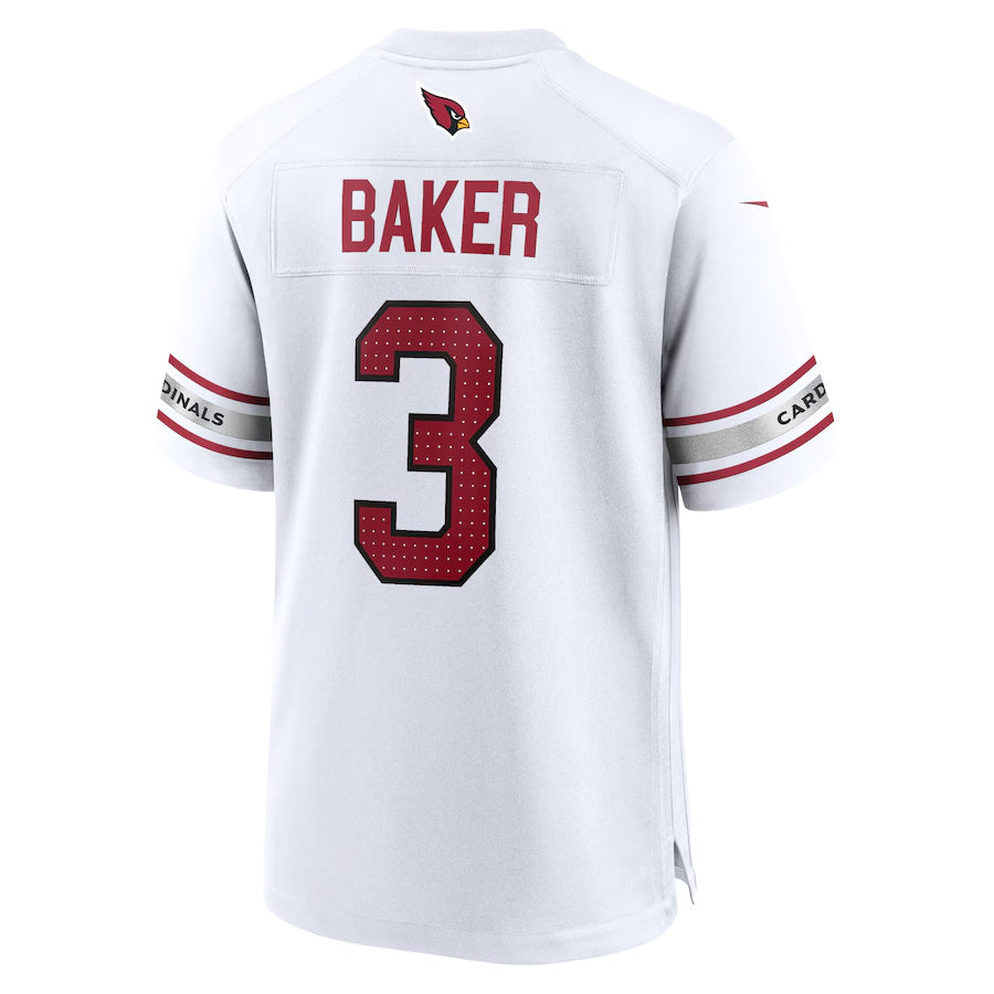 A.Cardinals #3 Budda Baker Player White Game Road Ndoa Stitched Jerseys