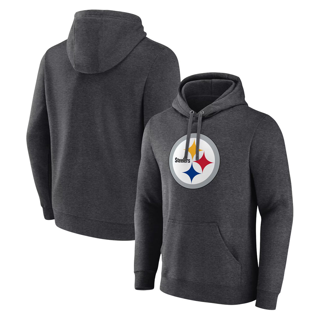 Custom P.Steelers Gray Pullover Hoodies Limited Any Name & Numbers  Ndoa Stitched Jerseys