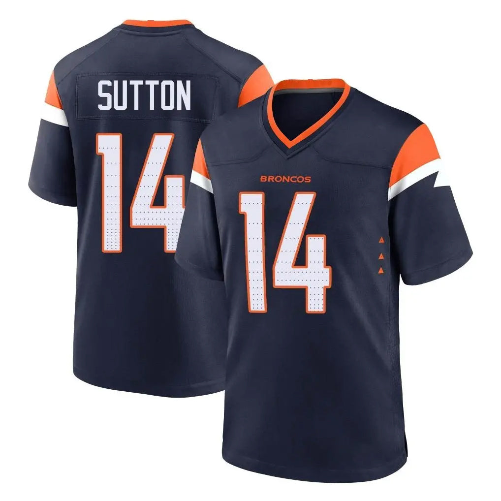 D.Broncos #14 Courtland Sutton Player Navy Home Game Ndoa Stitched Jerseys
