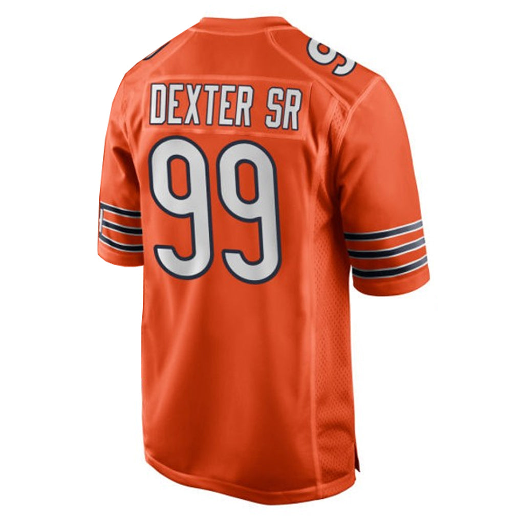 C.Bears #99 Gervon Dexter Sr. Player Orange Home Game Ndoa Stitched Jerseys