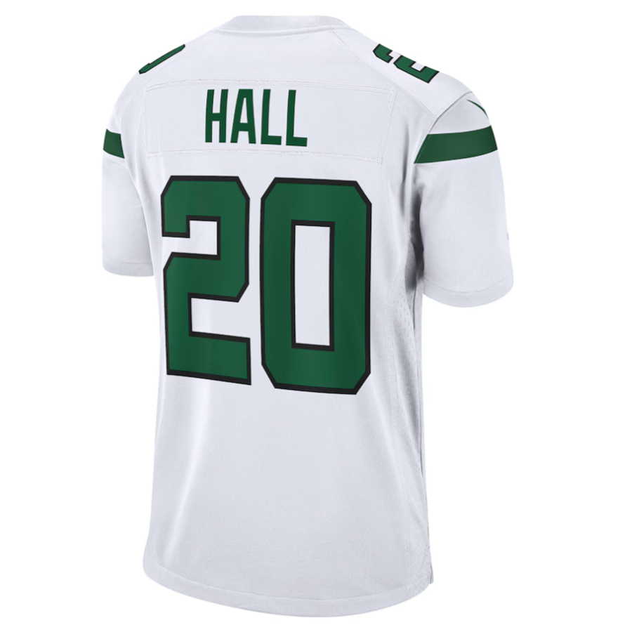 Ndoa #20 Breece Hall Player NY.Jets White Away Game Stitched Jersey