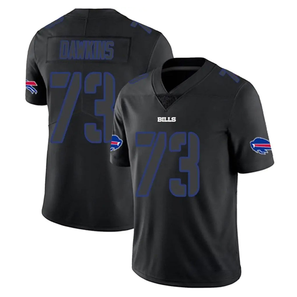B.Bills #73 Dion Dawkins Player Black Impact Limited Ndoa Stitched Jerseys