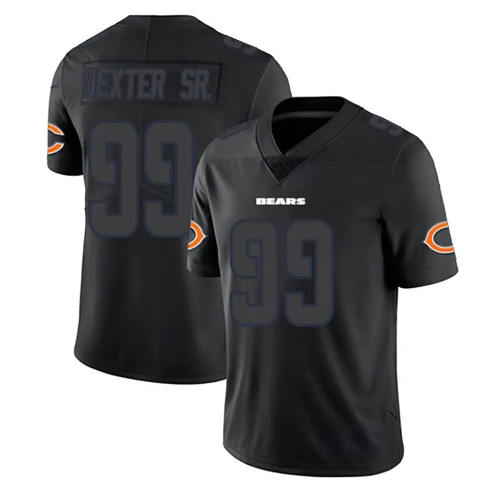 C.Bears #99 Gervon Dexter Sr. Player Black Impact Limited Game Ndoa Stitched Jerseys