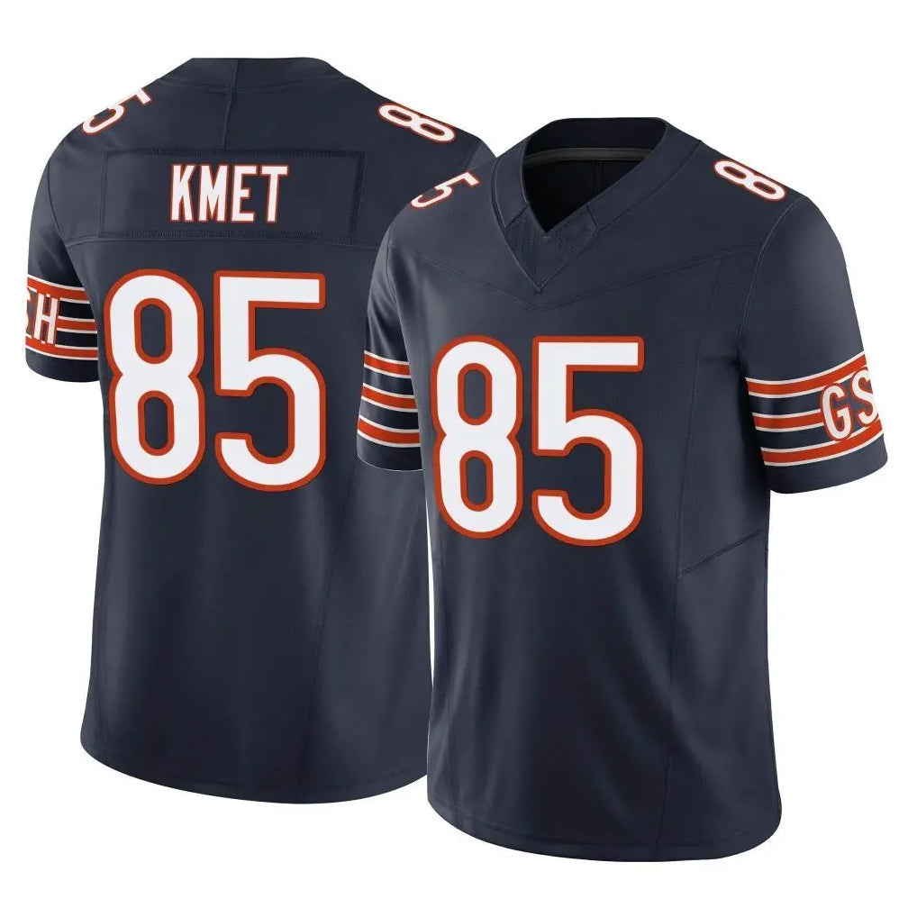 C.Bears #85 Cole Kmet Player Navy Vapor F.U.S.E. Limited Home Game Ndoa Stitched Jerseys