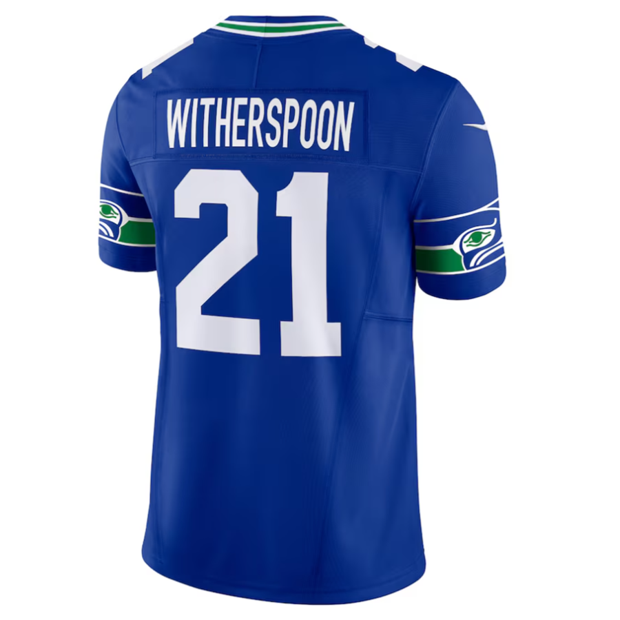 Ndoa S.Seahawks #21 Devon Witherspoon Player Royal Alternate Vapor F.U.S.E. Limited Stitched Jerseys