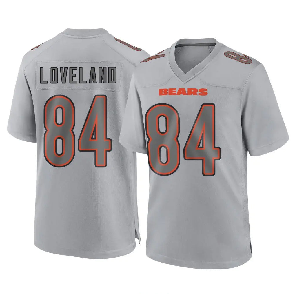 C.Bears #84 Colston Loveland Player Gray Atmosphere Fashion Game Ndoa Stitched Jerseys
