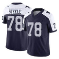 D.Cowboys #78 Terence Steele Player Navy-White Limited Alternate Vapor F.U.S.E. Home Game Ndoa Stitched Jerseys
