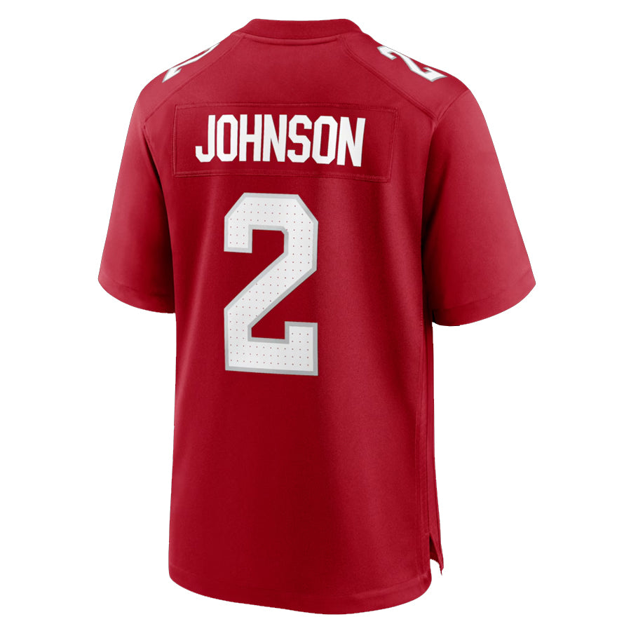 A.Cardinals #2 Will Johnson Player Cardinal Limited Home Game Ndoa Stitched Jerseys
