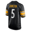 Ndoa P.Steelers #5 Cameron Johnston Black Game Jersey